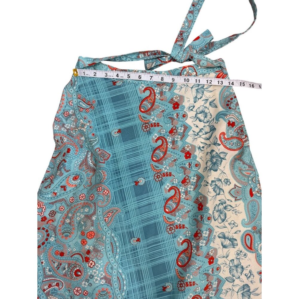 Lucie Linden Boho Maxi Skirt EU 40 / US 8 Blue Festival Floral Paisley Vintage - Picture 6 of 6